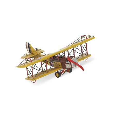 Cheungs Handcrafted 1918 Yellow Curtiss Jn-4 Combat Plane JA-0130
